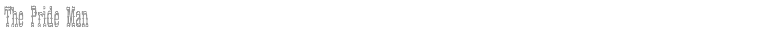 The Pride Man font preview